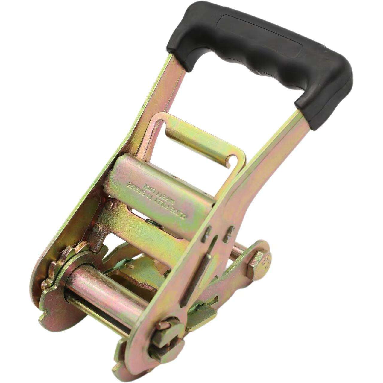 2'' Yellow Zinc Ratchet Bukle
