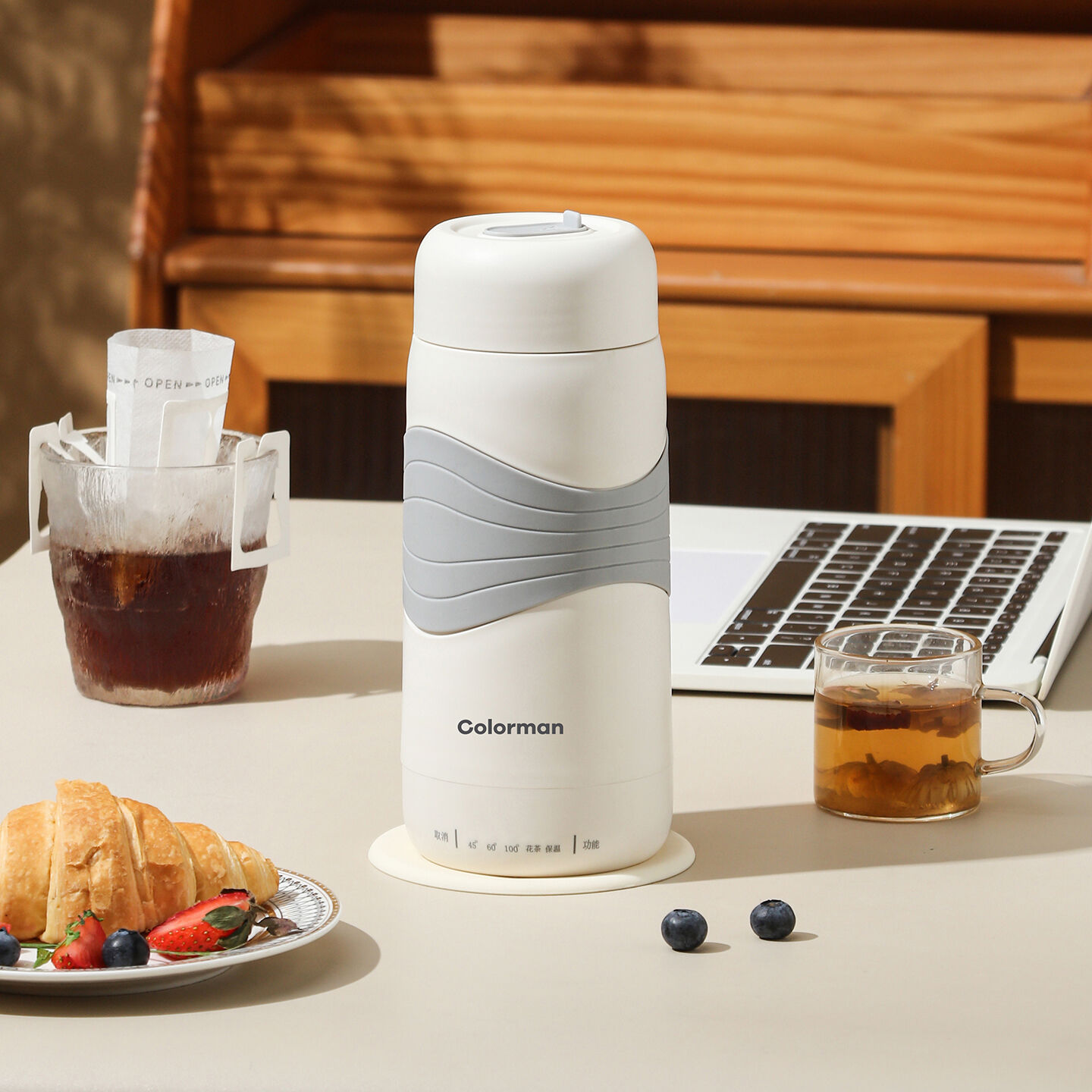 great bear travel 500ml hot water boiler car home 304 stainless steel electric heating insulation stew electric kettle-6