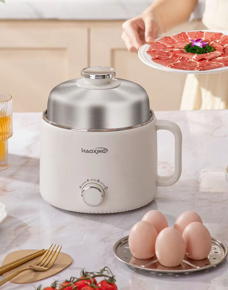 great bear 304 stainless steel mini electric cooking pot personal size 18l for food instant noodles travel portable-7