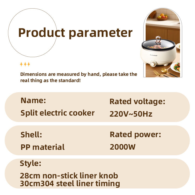 split electric cooker