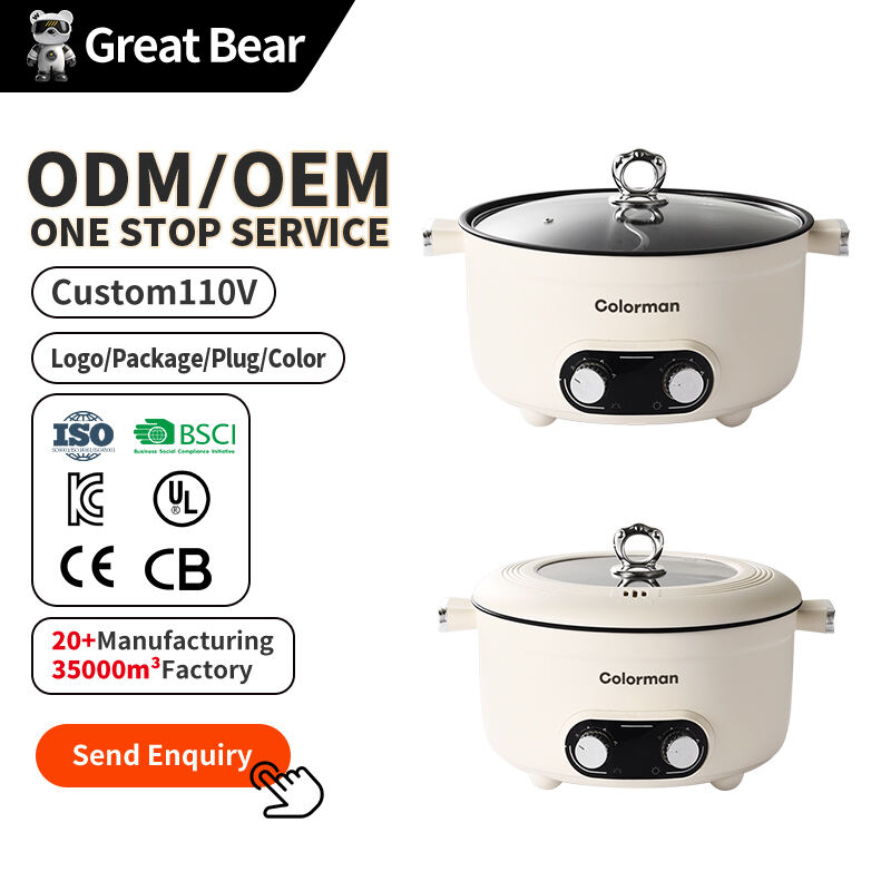 Round Multi-Flavor Electric Cooking Pot