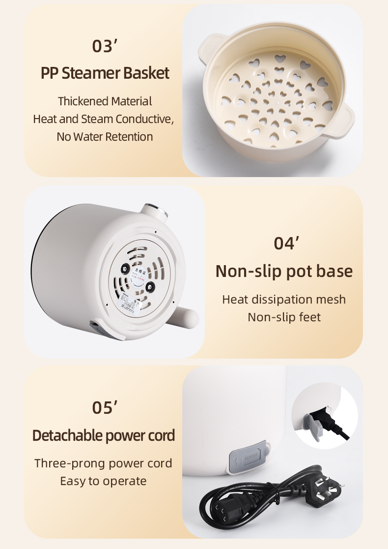 great bear 15l 600w intelligent electric cooking pot titanium non stick coating commercial nonstick electric skillet-5