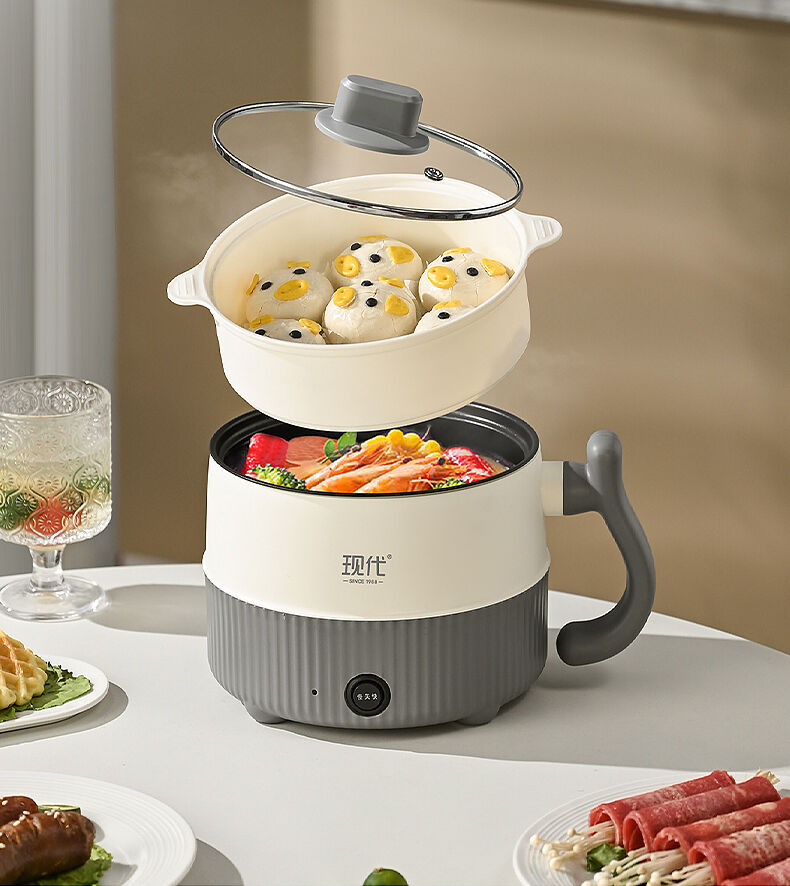 Modern Striped Electric Cooking Pot