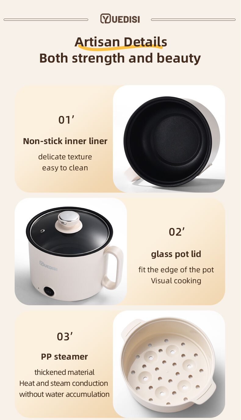 Great Bear Hot Selling Electric Pan Cooker Fast Heating Non-stick Electric Cooking Pot Multi Functional Electric Cook Pot11