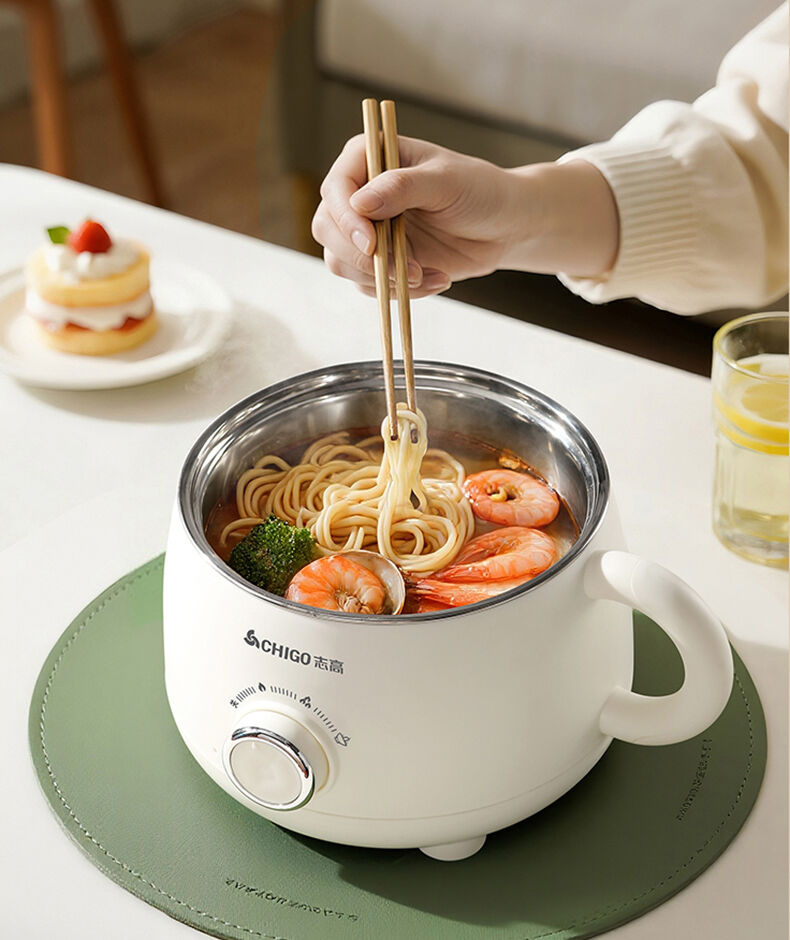 great bear high quality 600w electric cooking pot fast cooking18l non stick mini electric hotpot cooking pot-7