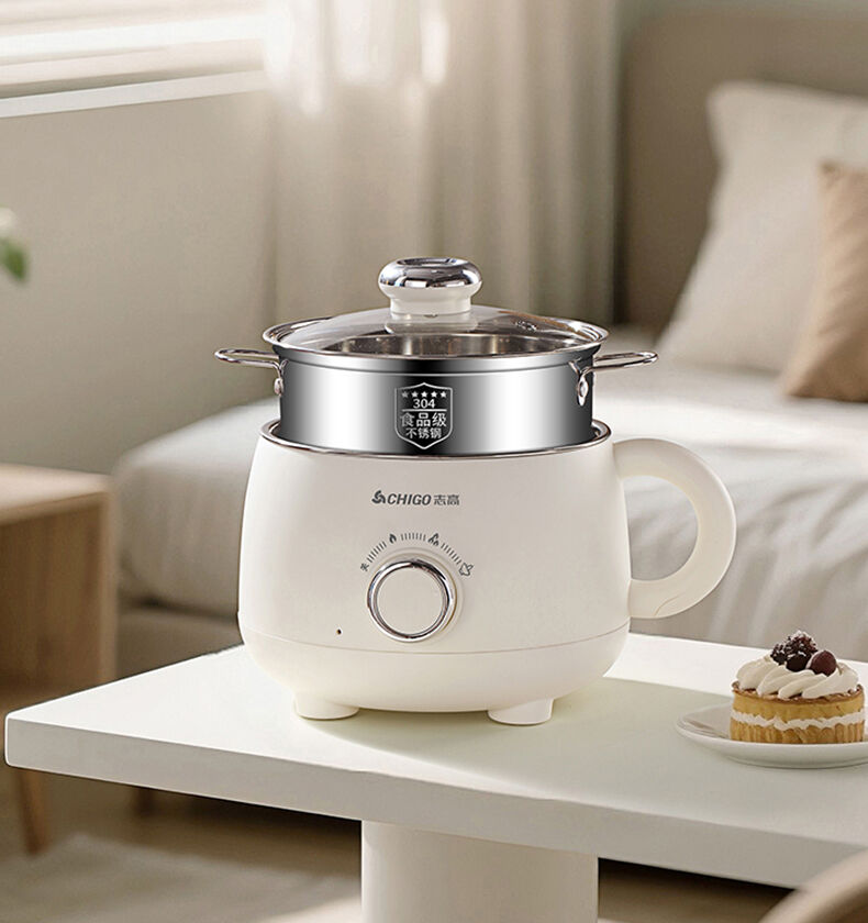 great bear high quality 600w electric cooking pot fast cooking18l non stick mini electric hotpot cooking pot-6