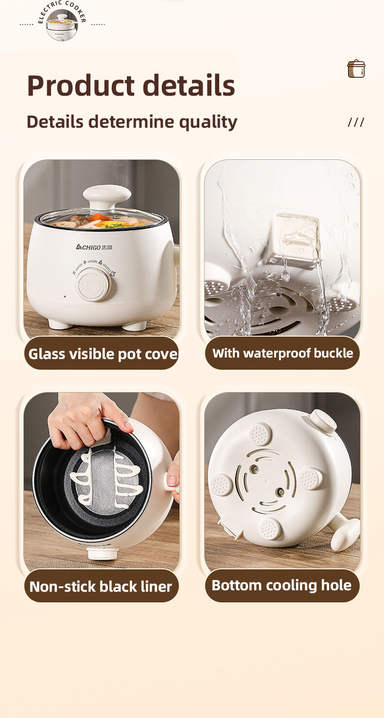 great bear high quality 600w electric cooking pot fast cooking18l non stick mini electric hotpot cooking pot-9