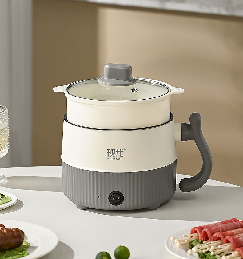 Modern Striped Electric Cooking Pot