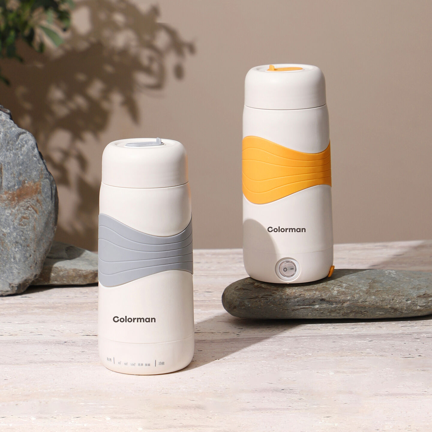 great bear travel 500ml hot water boiler car home 304 stainless steel electric heating insulation stew electric kettle-1