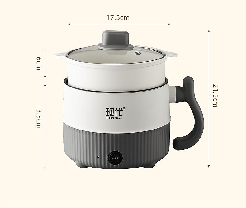 Modern Striped Electric Cooking Pot