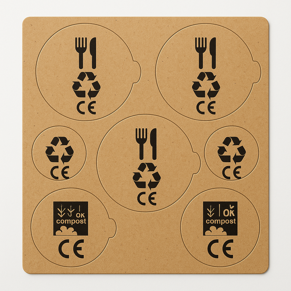 Printed Food Grade Kraft Paper for Cup Lids