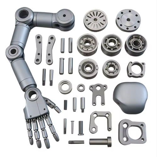 Brazo robótico de aleación de aluminio mecanizado con precisión personalizado