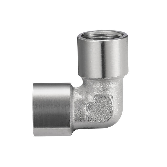 Brass Forged Nickel Plated Elbow Fittings For Fire Fighting System Connection BJ55015