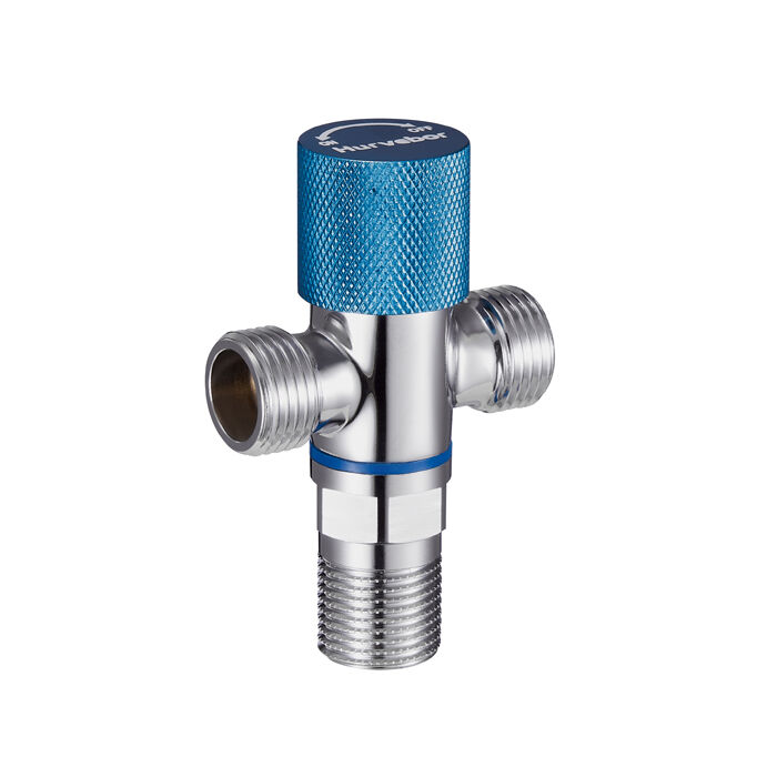 Sanitary High Quality 3 Ways Toilet Brass Faucet Angle  Valve For Bathroom BJ34006