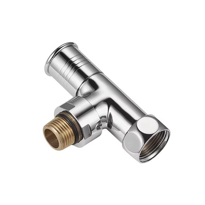 brass chrome manual towel radiator valve corner heating radiator valves bj22001 j-1