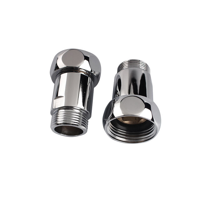 Brass Chrome Straight Connector For Bathroom Heated Towel Rail BJ61001