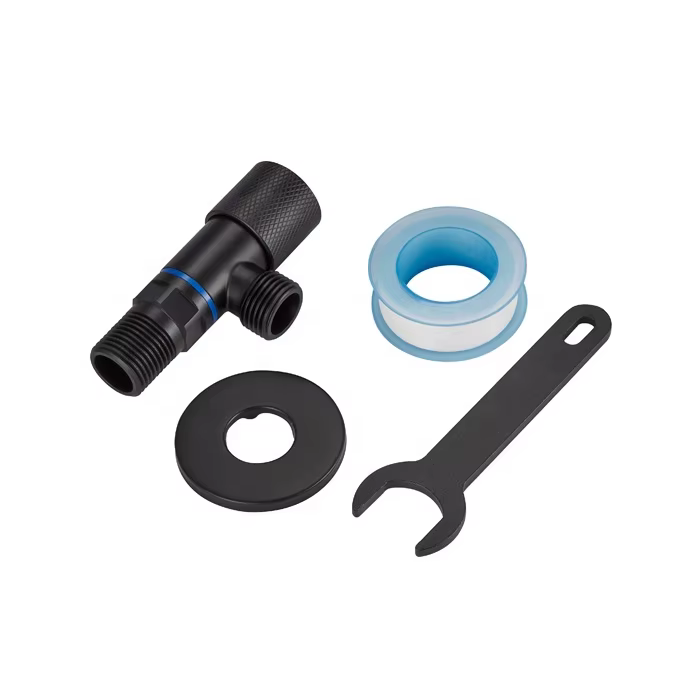 high quality bathroom toilet 2 ways brass angle stop valve bj34004-2