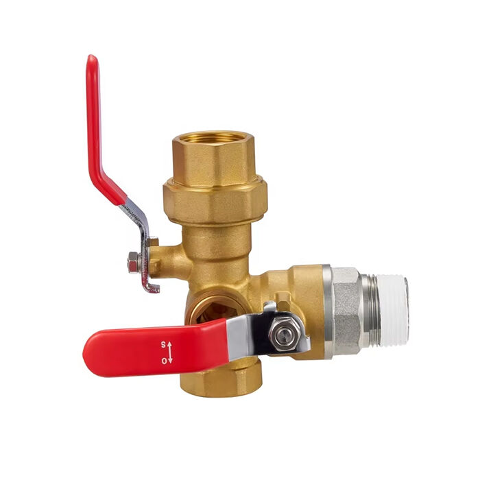 Brass Forged 3 Ways Sight Glass Test and Drain Valve for Fire Hydrant BJ51001A