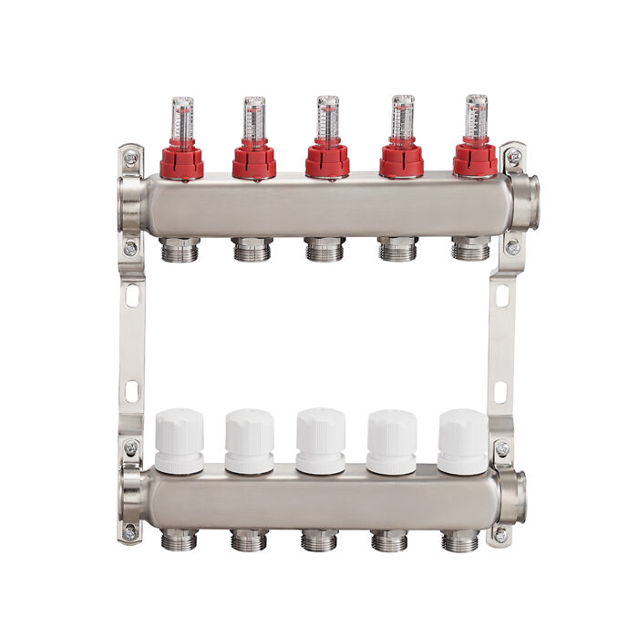 2 To 14  Loops  Stainless Steel Manifold for Radiant Floor Heating System BJ35004