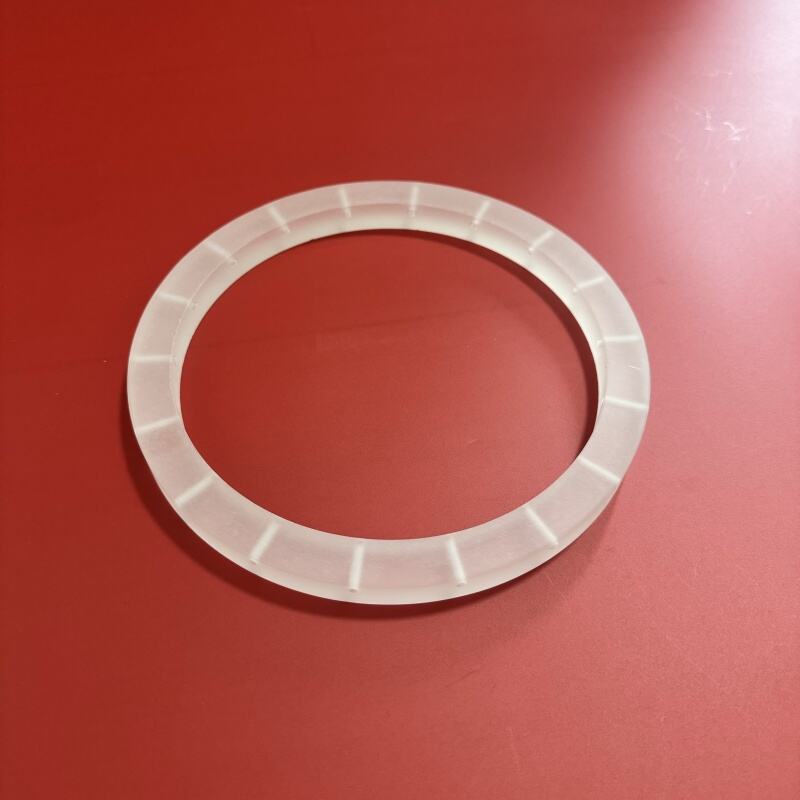 Frosted Quartz Glass Flange for sealing or connecting components
