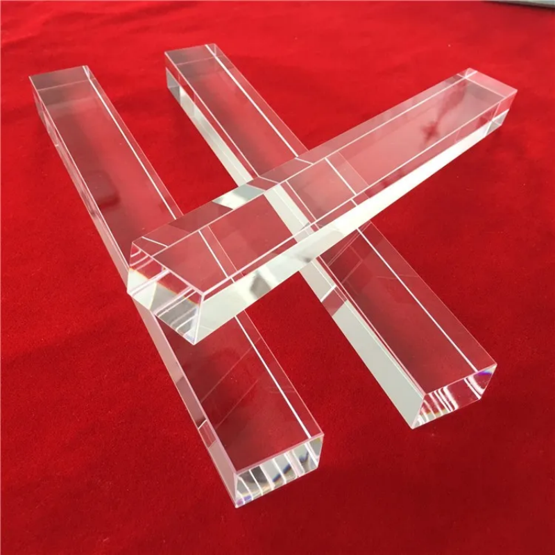 High Purity Custom Size square shape Clear Quartz Glass Rod