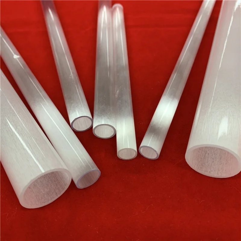 High temperature resistance customize milky white quartz glass tube