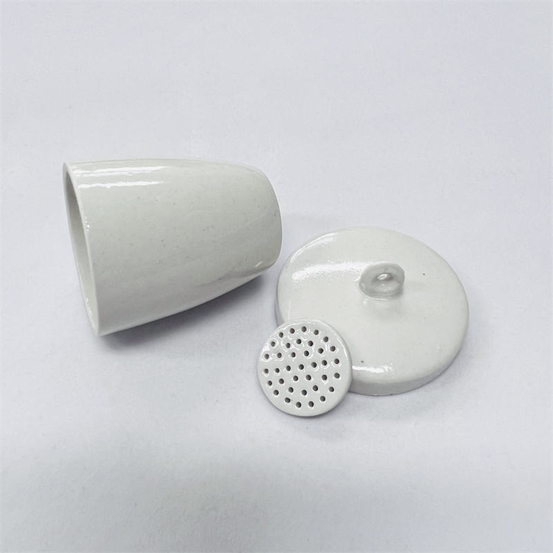 Customizable Glazed Heating Porcelain Crucible High/low Form Lids for Chemical Analysis