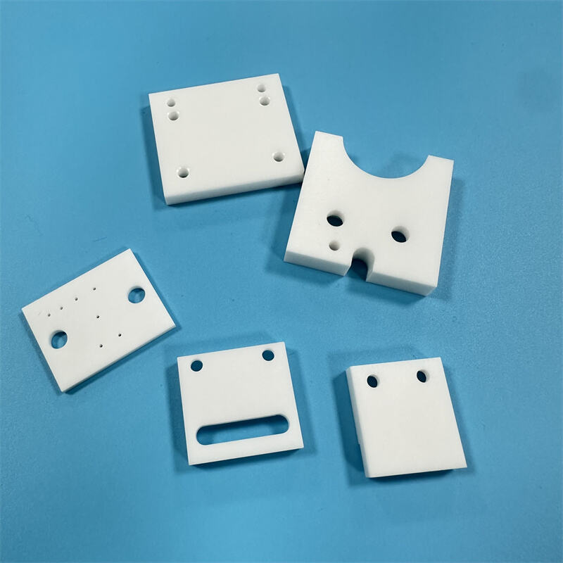 Customized Zirconia Irregular Board White Insulator ZrO2 Ceramic Plate With Hole