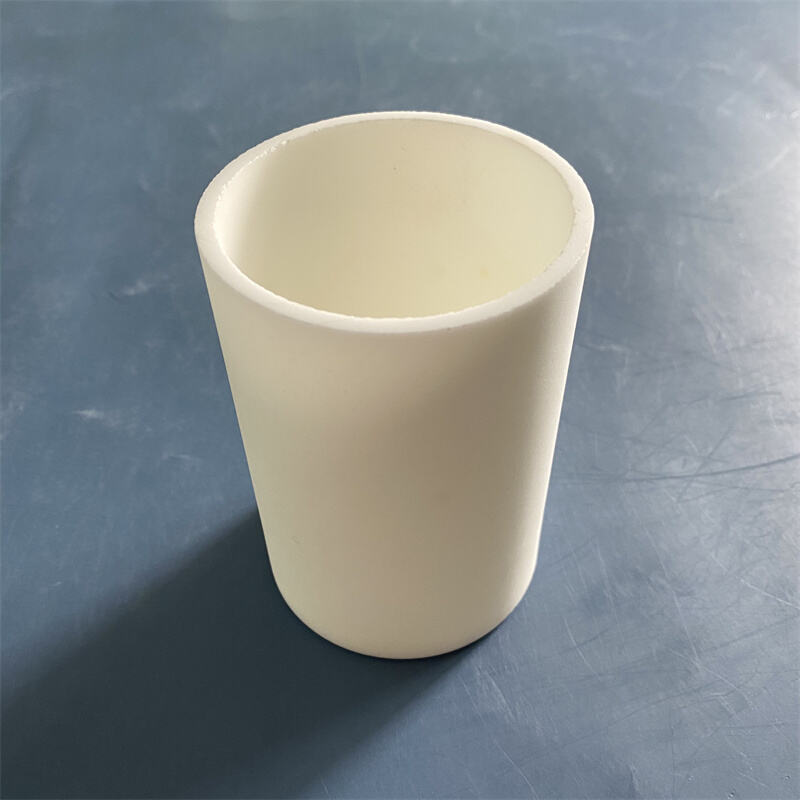 Customized Cylindrical MgO Cup Magnesia Ceramic Crucible for Gold Melting