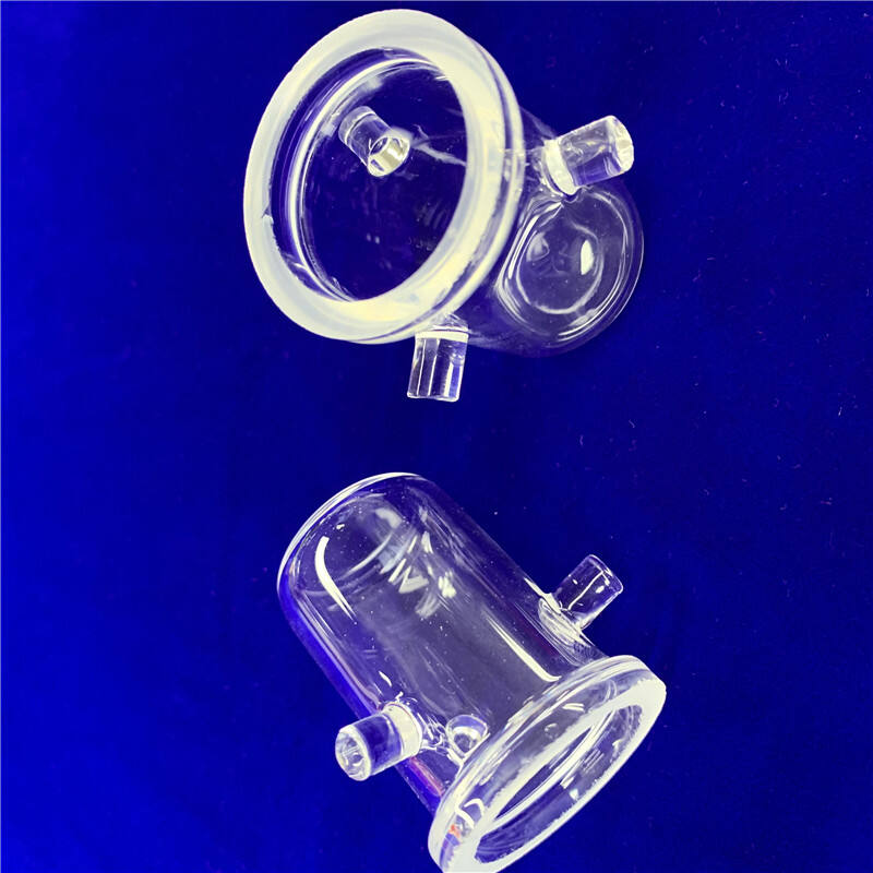 Heat Resistant Custom Flate Bottom Quartz Glass Crucible | glass labware