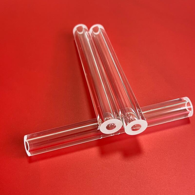  Customized High temperature resistance transparent quartz glass tube for heating