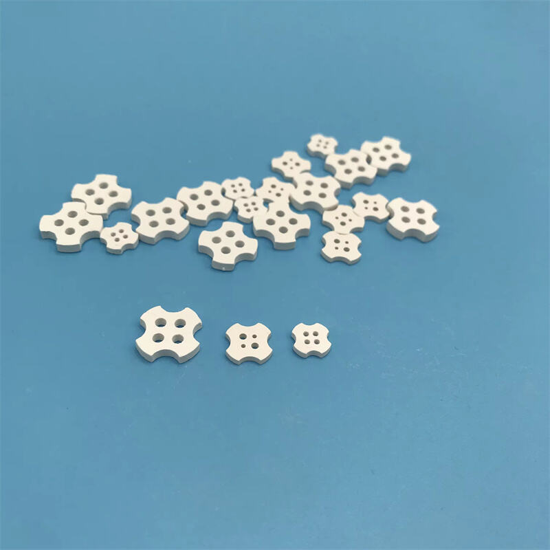 High Purity 99% MgO Ceramic Spacers Magnesium Oxide Gasket for Thermocouple