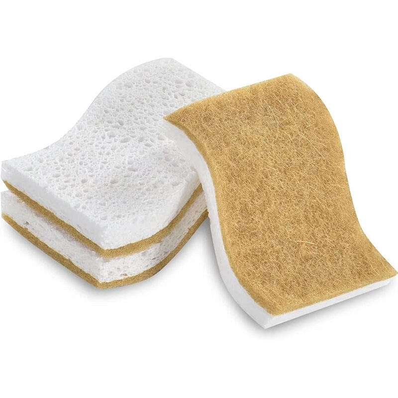 Biodegradable Compostable Cellulose and Coconut Scrubber Sponge supplier
