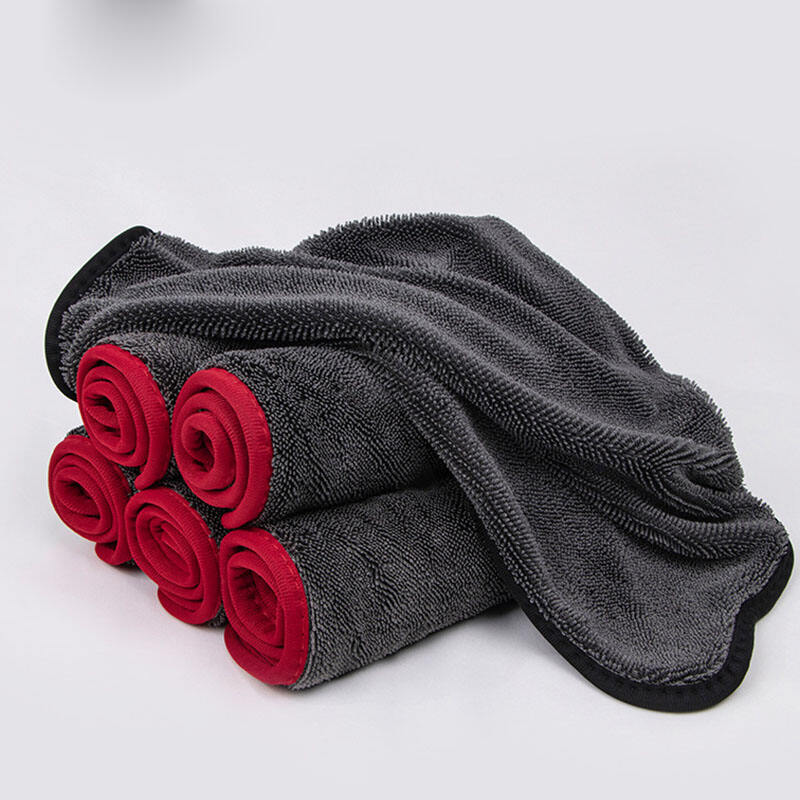 Single-sided Twist Pile Microfiber Car Cleaning Cloth supplier