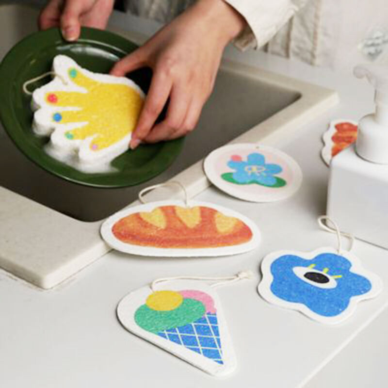 Eco-Friendly Cellulose Kitchen Sponge for Sustainable Cleaning