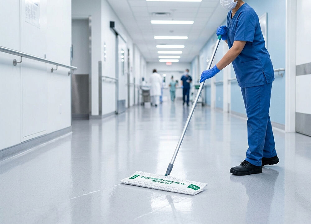 Why disposable mop heads reduce cross-contamination in healthcare?