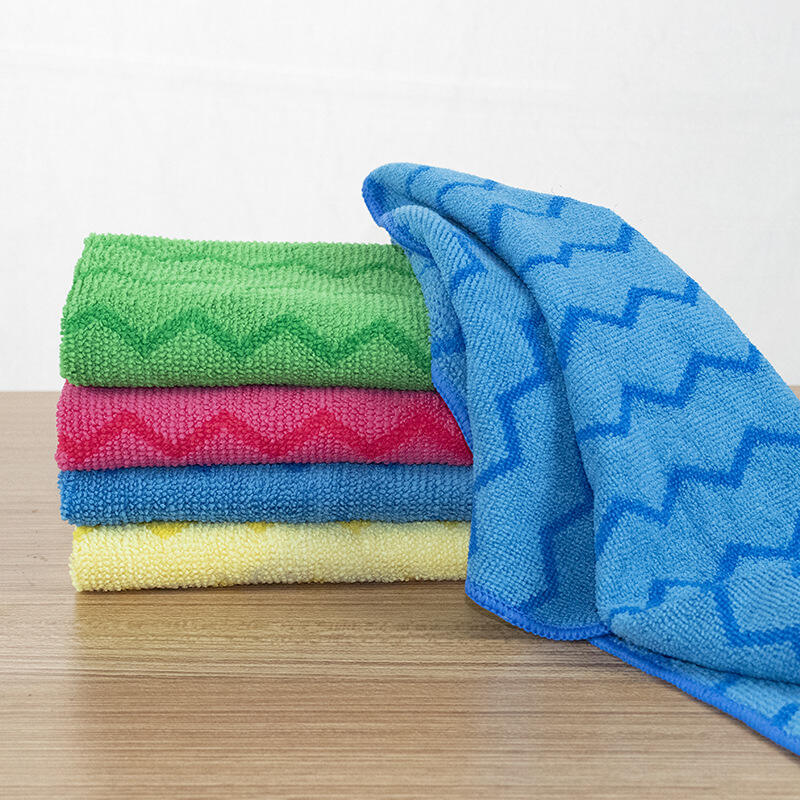 Multi-Purpose Microfiber Zig-zag Cleaning Towel supplier