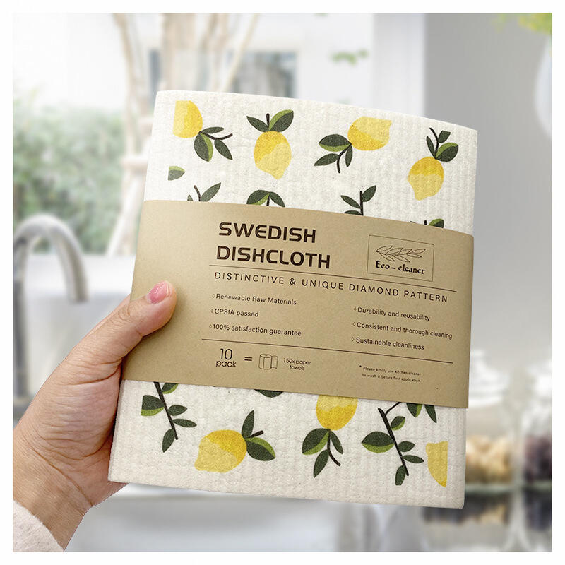 Printed Swedish Cellulose Sponge Cloths  details