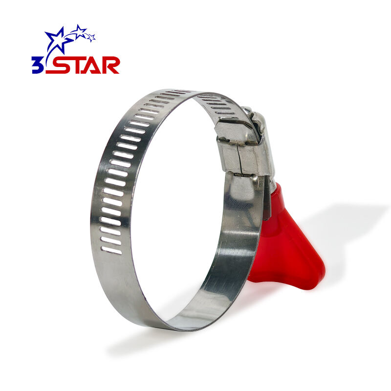 American Type Worm Drive Hose Clamp With Handle - 12.7mm