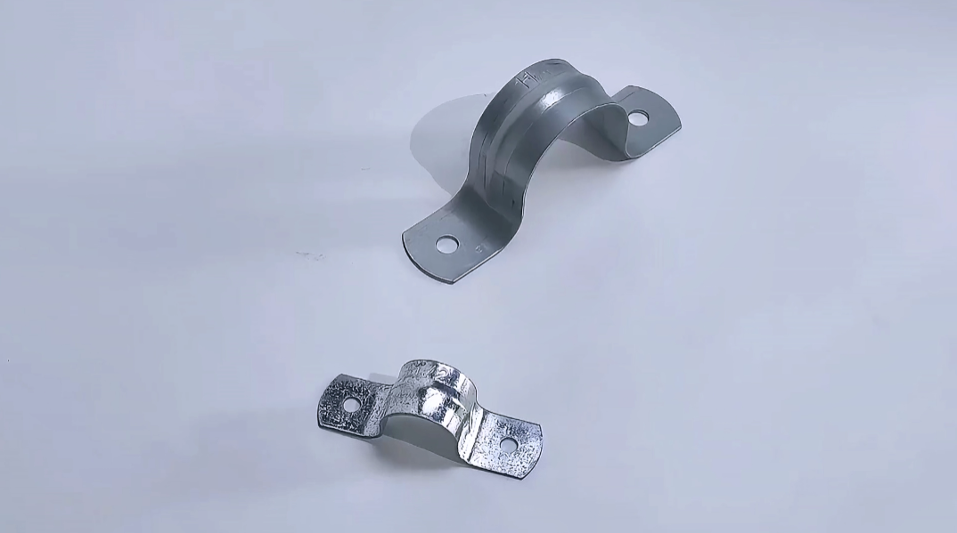 Two Hole Galvanized Saddle Clamp