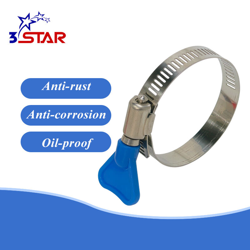 American Type Worm Drive Hose Clamp With Handle - 12.7mm