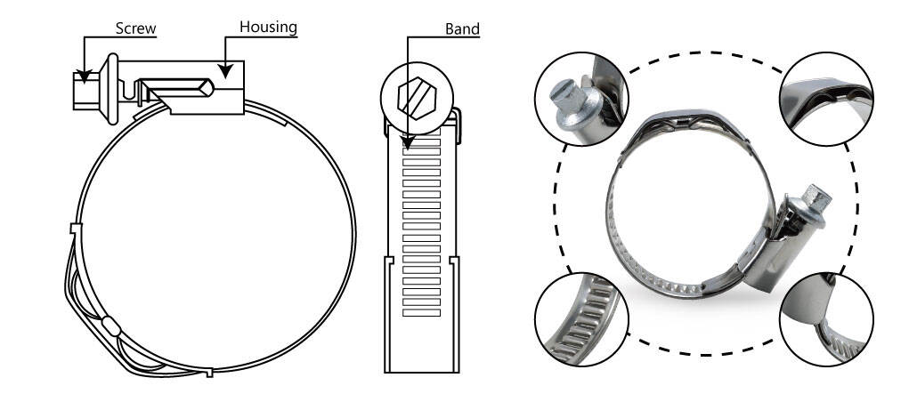 Partial Head German Type Hose Clamp With Spring.jpg