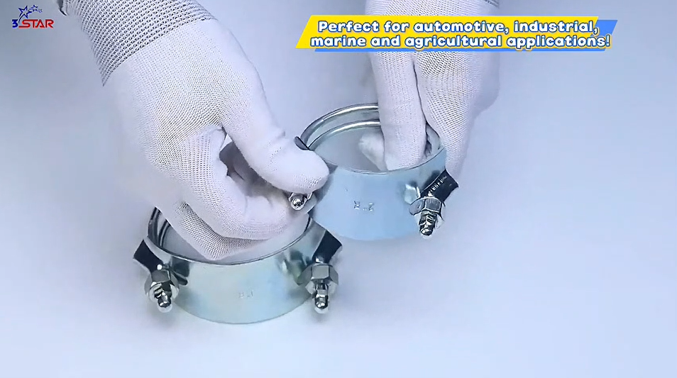 Right hand Tiger Spiral Pipe Clamp
