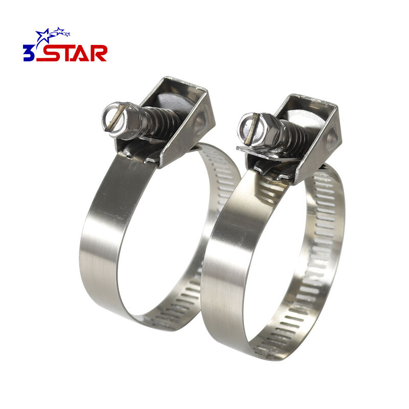 Клоп-стяжка для шлангу з черв'ячим приводом швидкого випуску