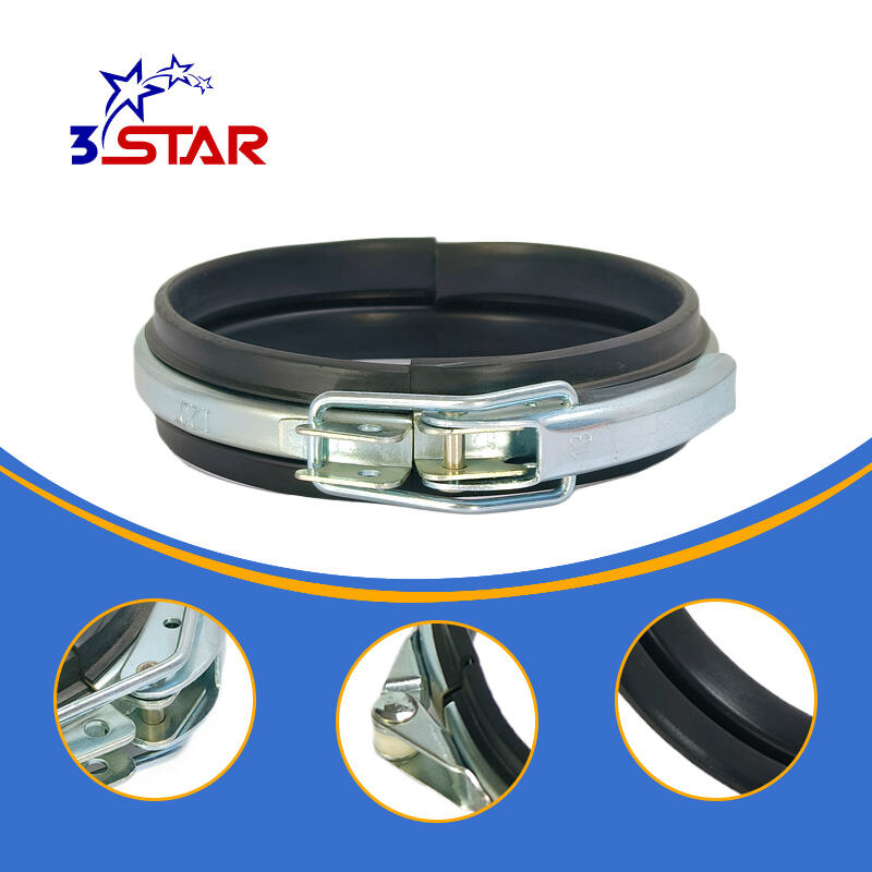 Hurtiglås klemring for kanaler