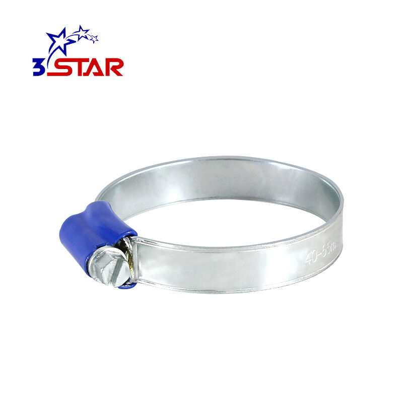 Blue Housing British Type Hose Clamp