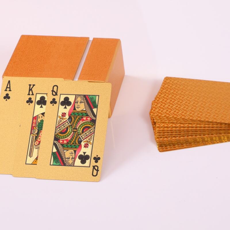 Premium Gold Poker Cards, Gift Box Set Waterproof & Durable Playing Cards