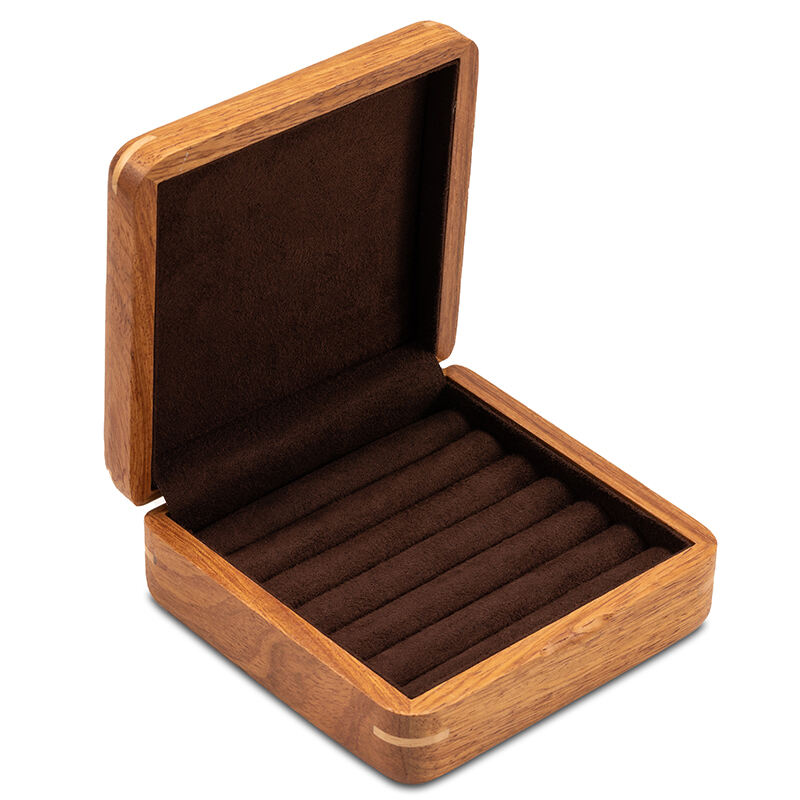 Wooden Box Ring Display