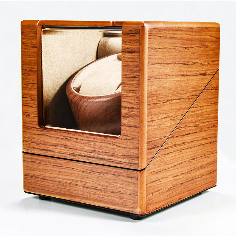 Wood Grain Watch Winder Compatible with Rolex