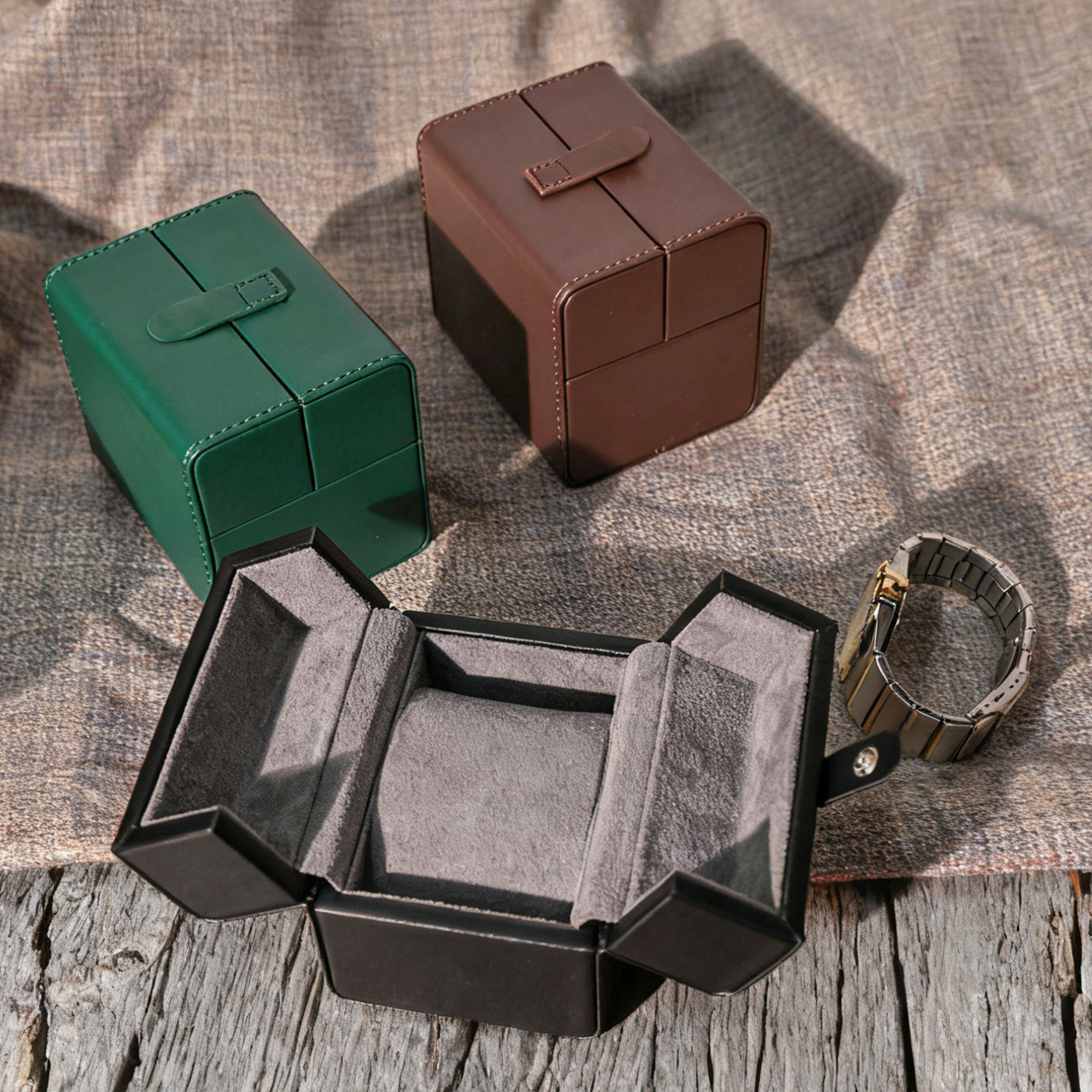 Black Double-Flap Best Watch Roll